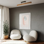 TEO LED Valnötstaklampa Ø96cm