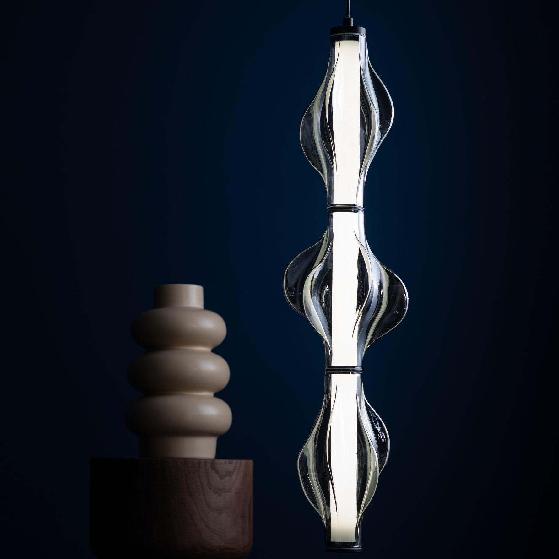 ÄLVA Svart Taklampa Pendellampa LED 22W