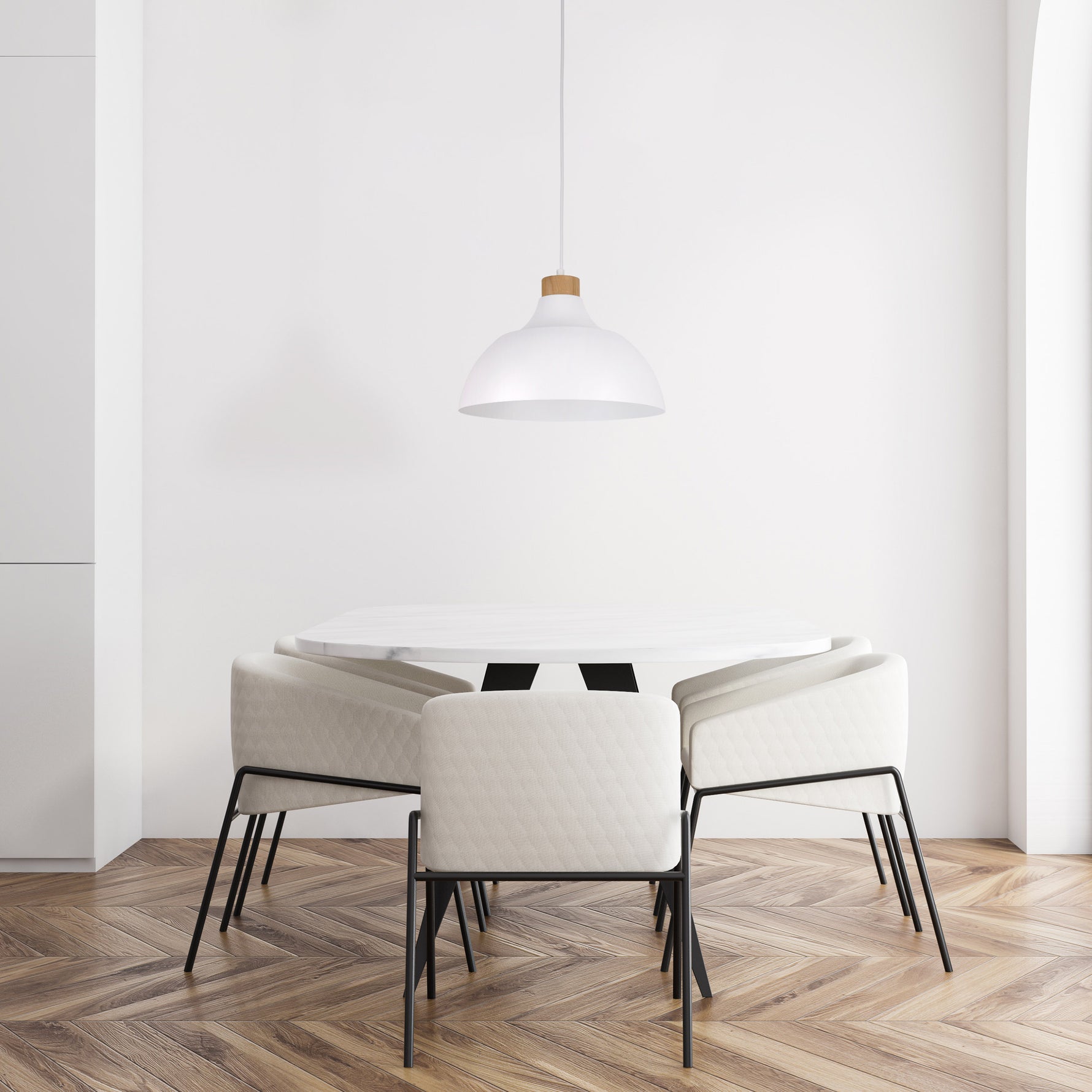 CAP Taklampa Vit Ø34cm