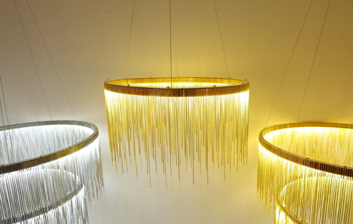 FONTANNA Guld Pendellampa 60CM